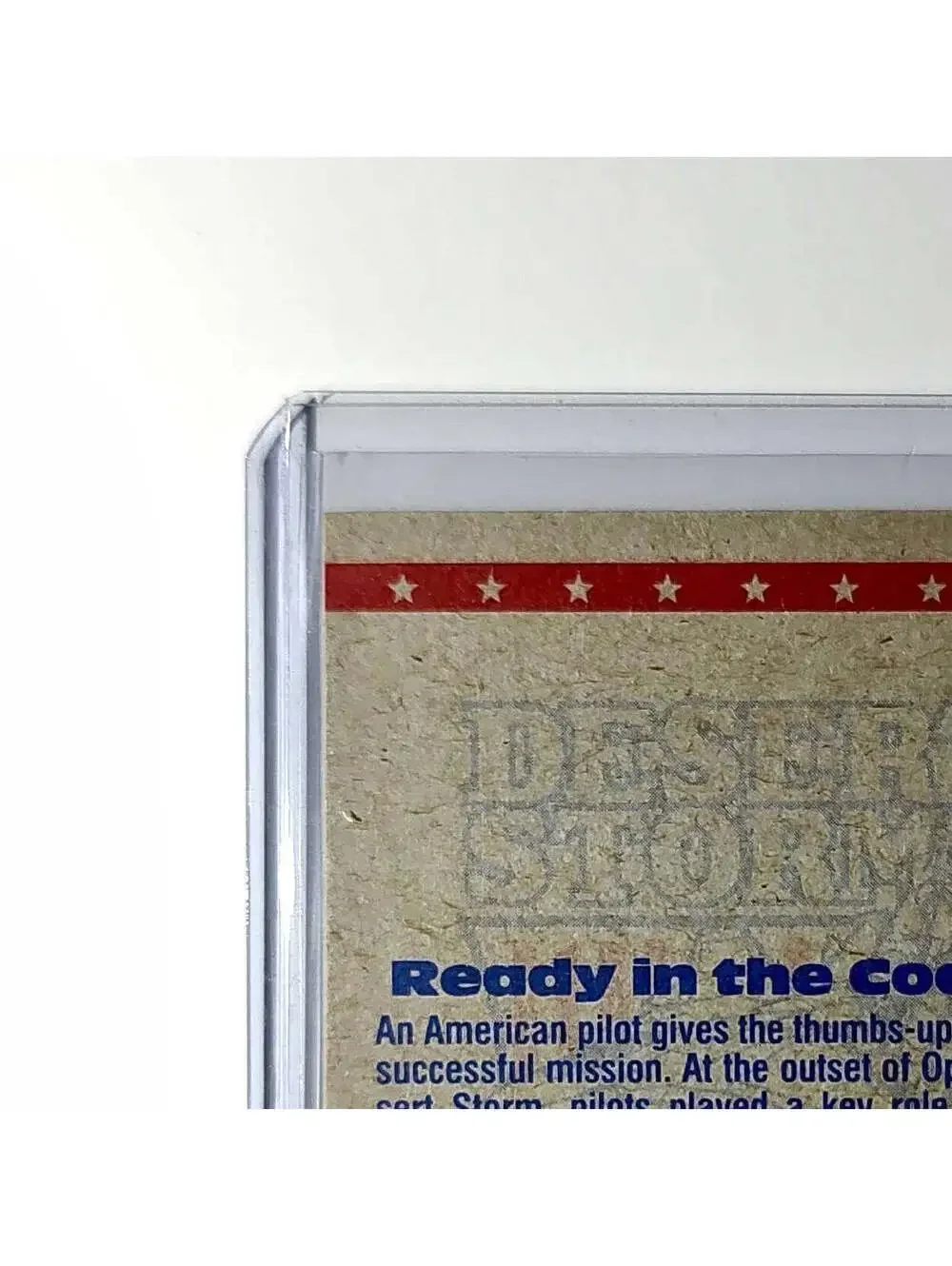 Ready in the Cockpit 1991 Topps Desert Storm #75 Card